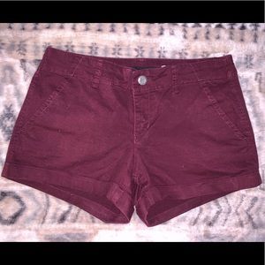 Maroon Aeropostale shorts size 6